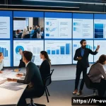 이벤트기획자와 팀워크 향상 기술 - **Prompt:** A diverse team of professional event organizers, men and women of various ages, are acti...